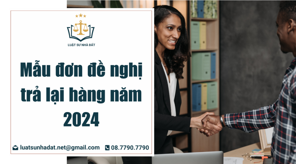 Mẫu đơn đề nghị trả lại hàng