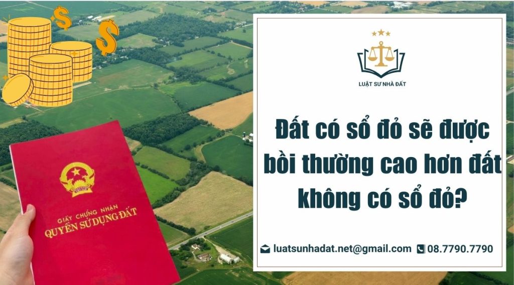 bồi thường đất có sổ đỏ