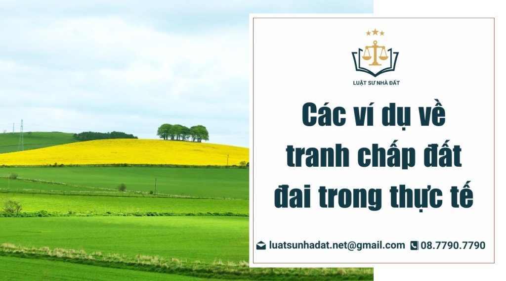 ví dụ về tranh chấp đất đai