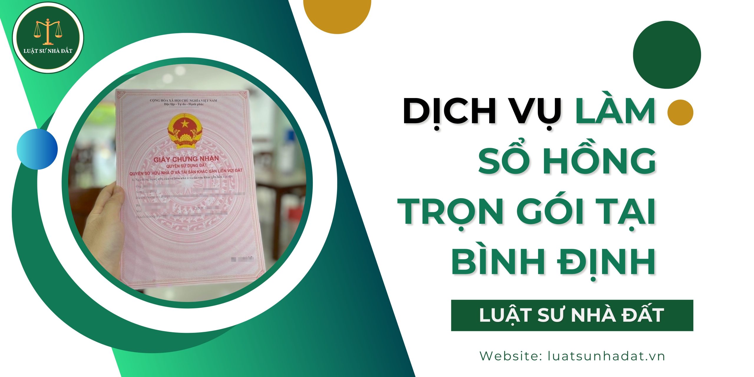 Dịch vụ làm sổ hồng trọn gói tại Bình Định
