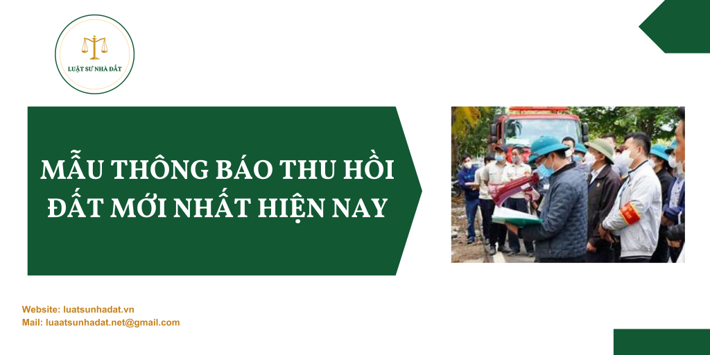 Mẫu thông báo thu hồi đất mới nhất hiện nay