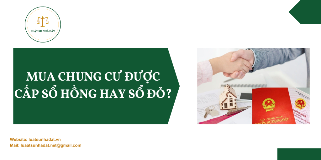 Mua chung cư được cấp sổ hồng hay sổ đỏ?