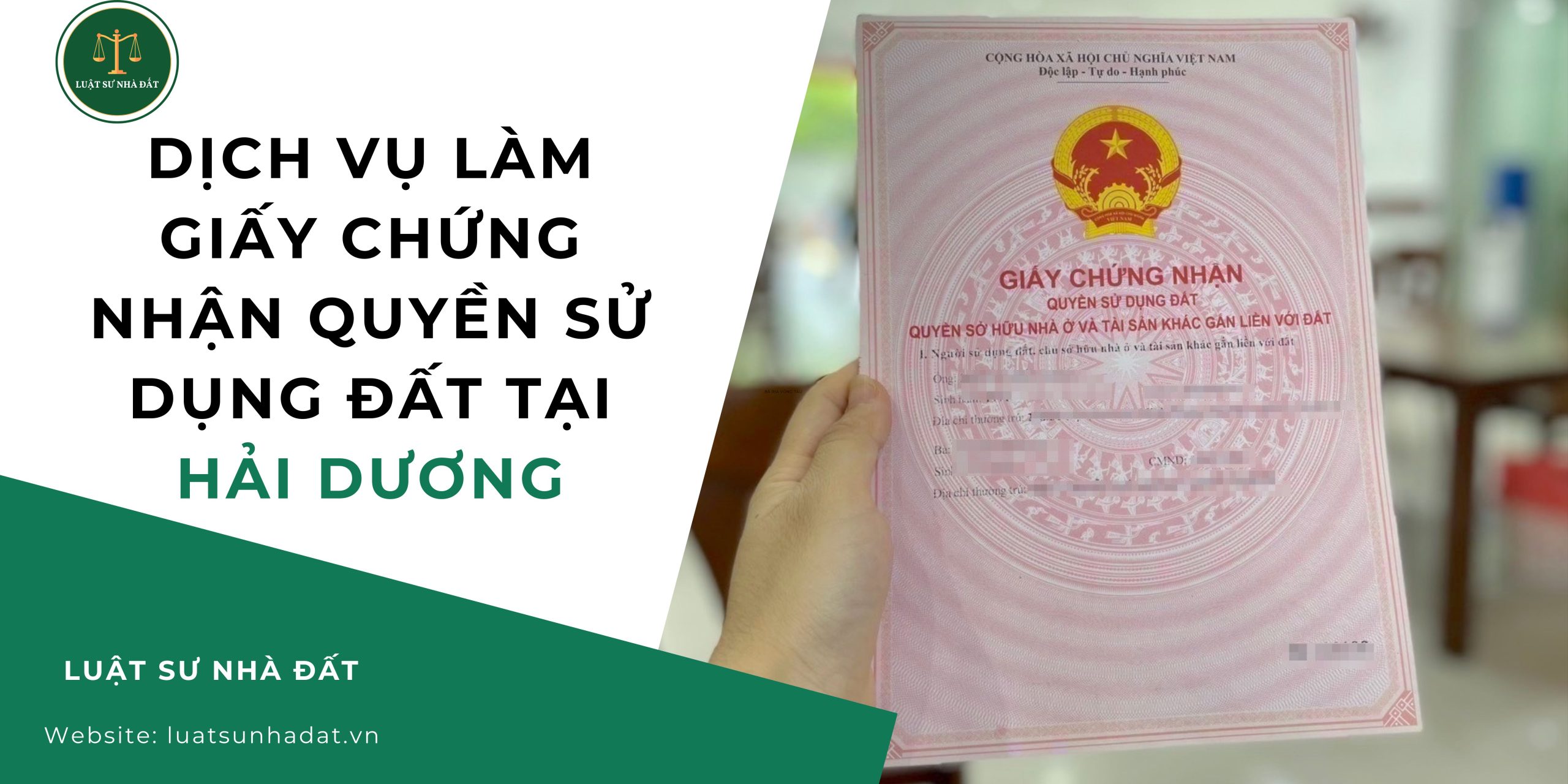 Dịch vụ làm giấy chứng nhận quyền sử dụng đất tại Hải Dương