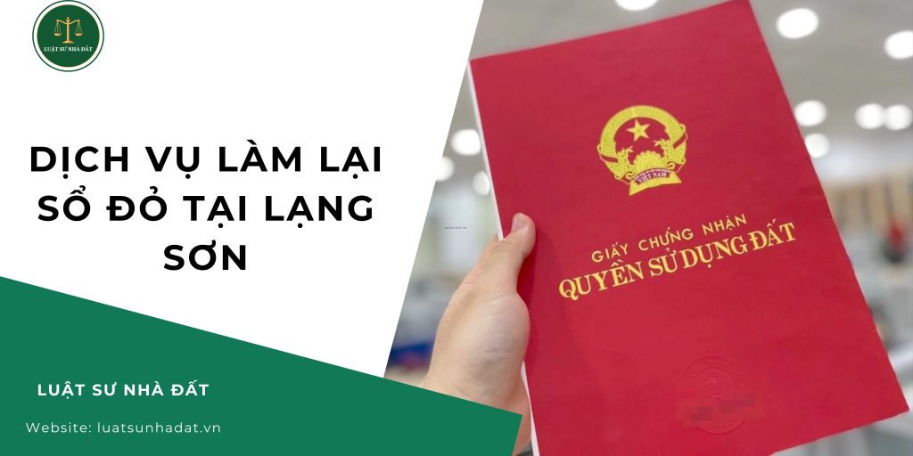 Dịch vụ làm lại sổ đỏ tại Lạng Sơn