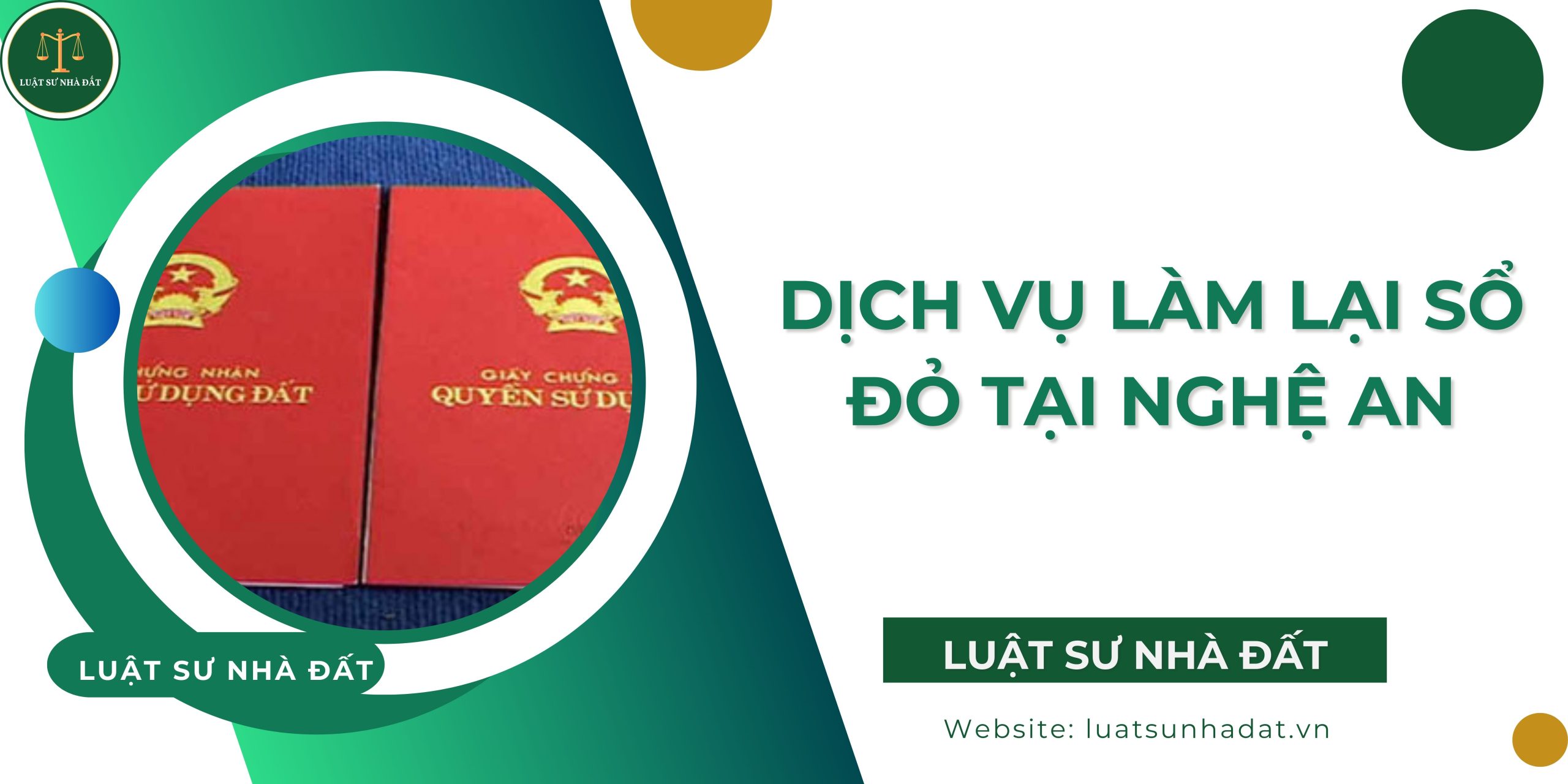 Dịch vụ làm lại sổ đỏ tại Nghệ An