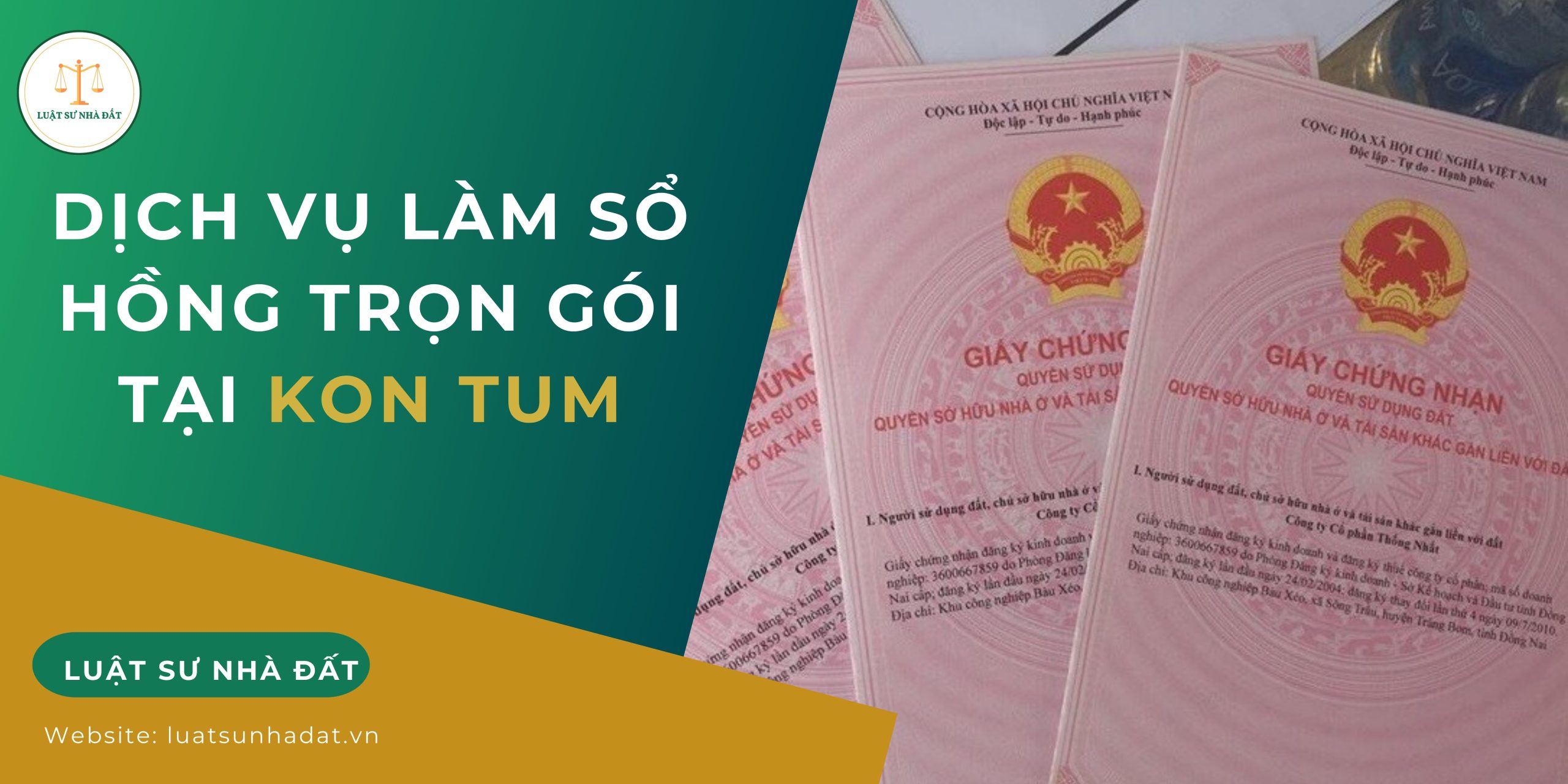 Dịch vụ làm sổ hồng trọn gói tại Kon Tum