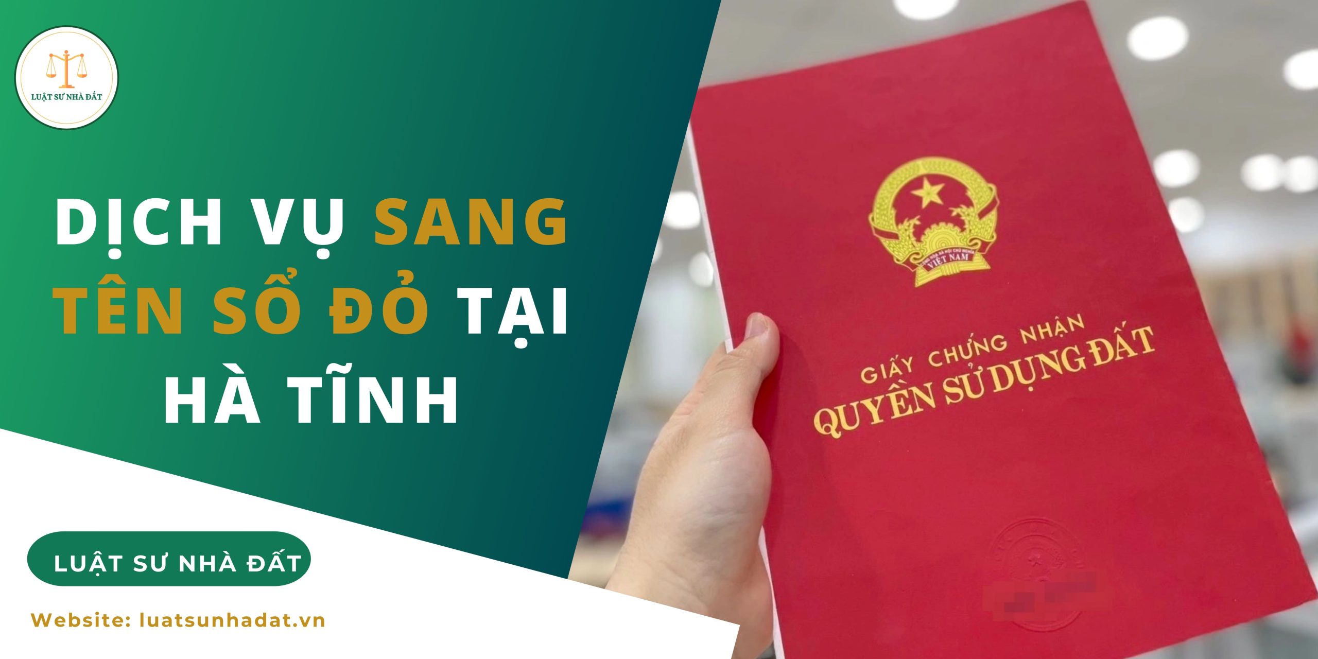 Dịch vụ sang tên sổ đỏ tại Hà Tĩnh