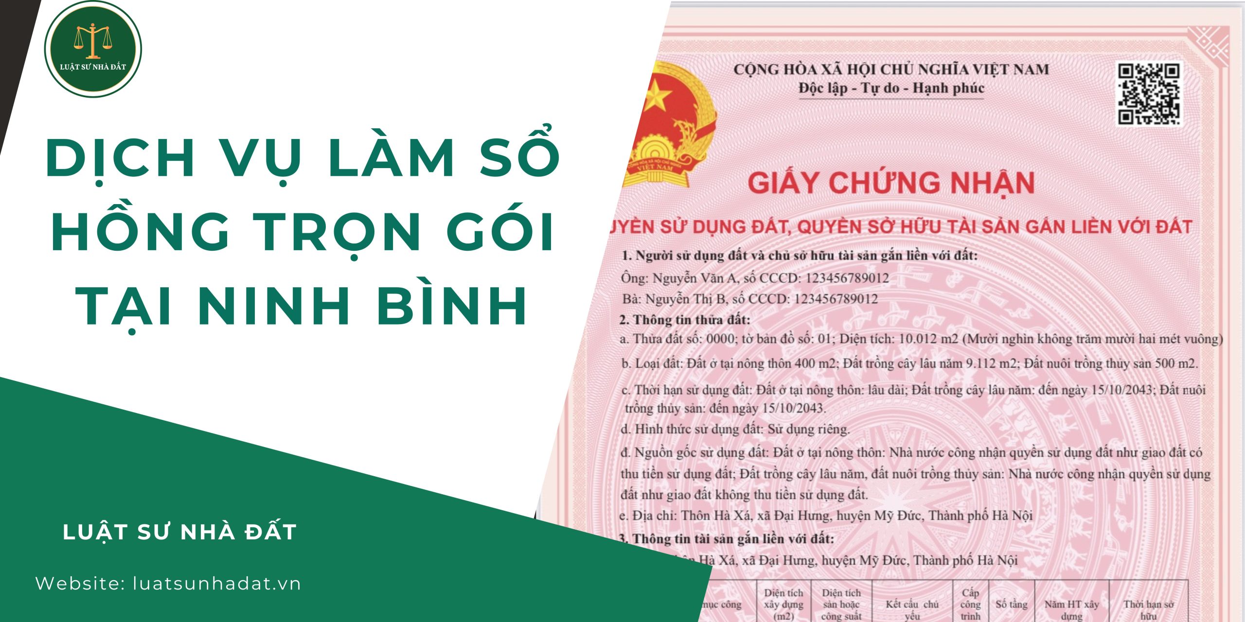 Dịch vụ làm sổ hồng trọn gói tại Ninh Bình