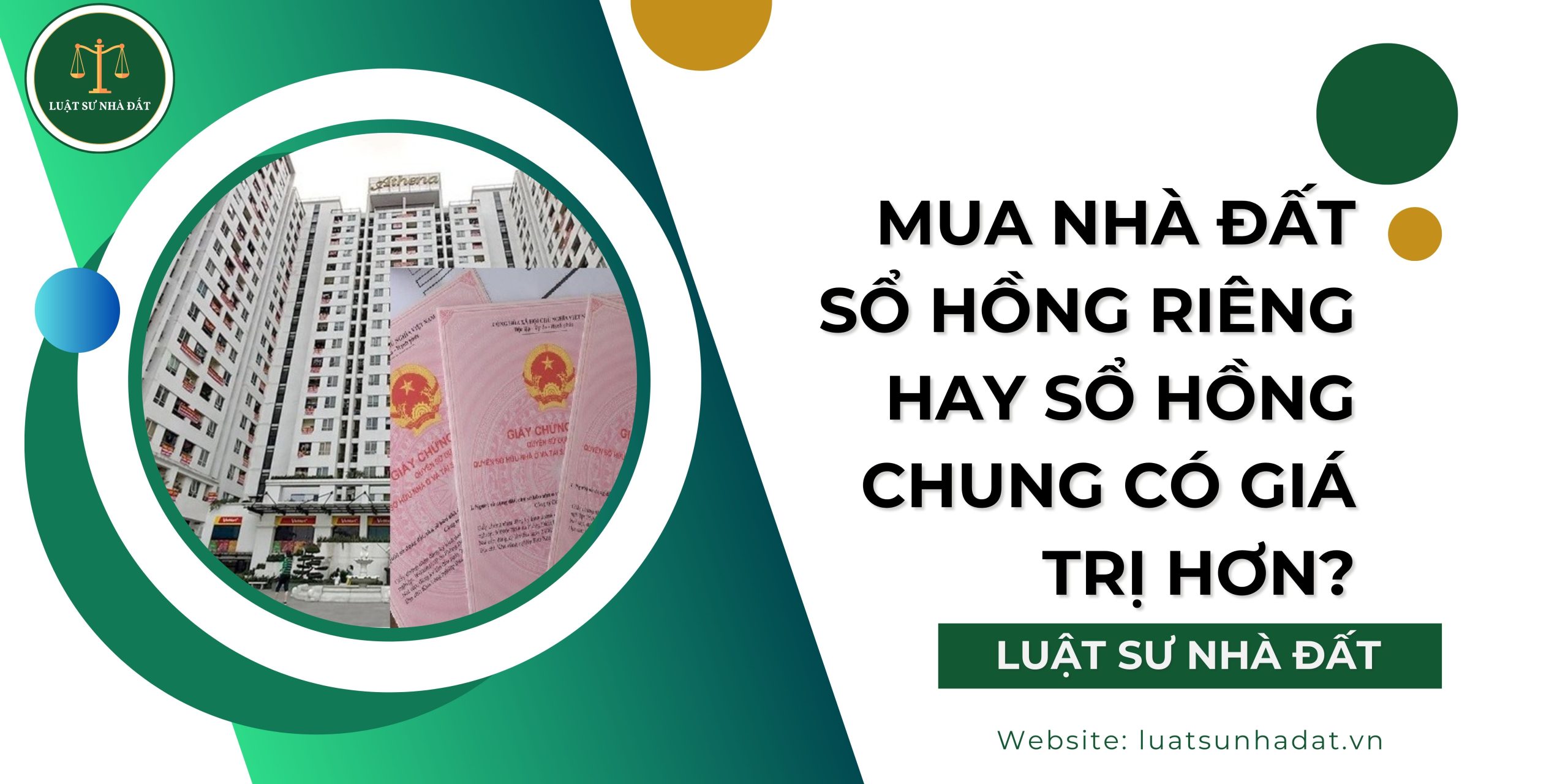 Mua nhà đất sổ hồng riêng hay sổ hồng chung có giá trị hơn?