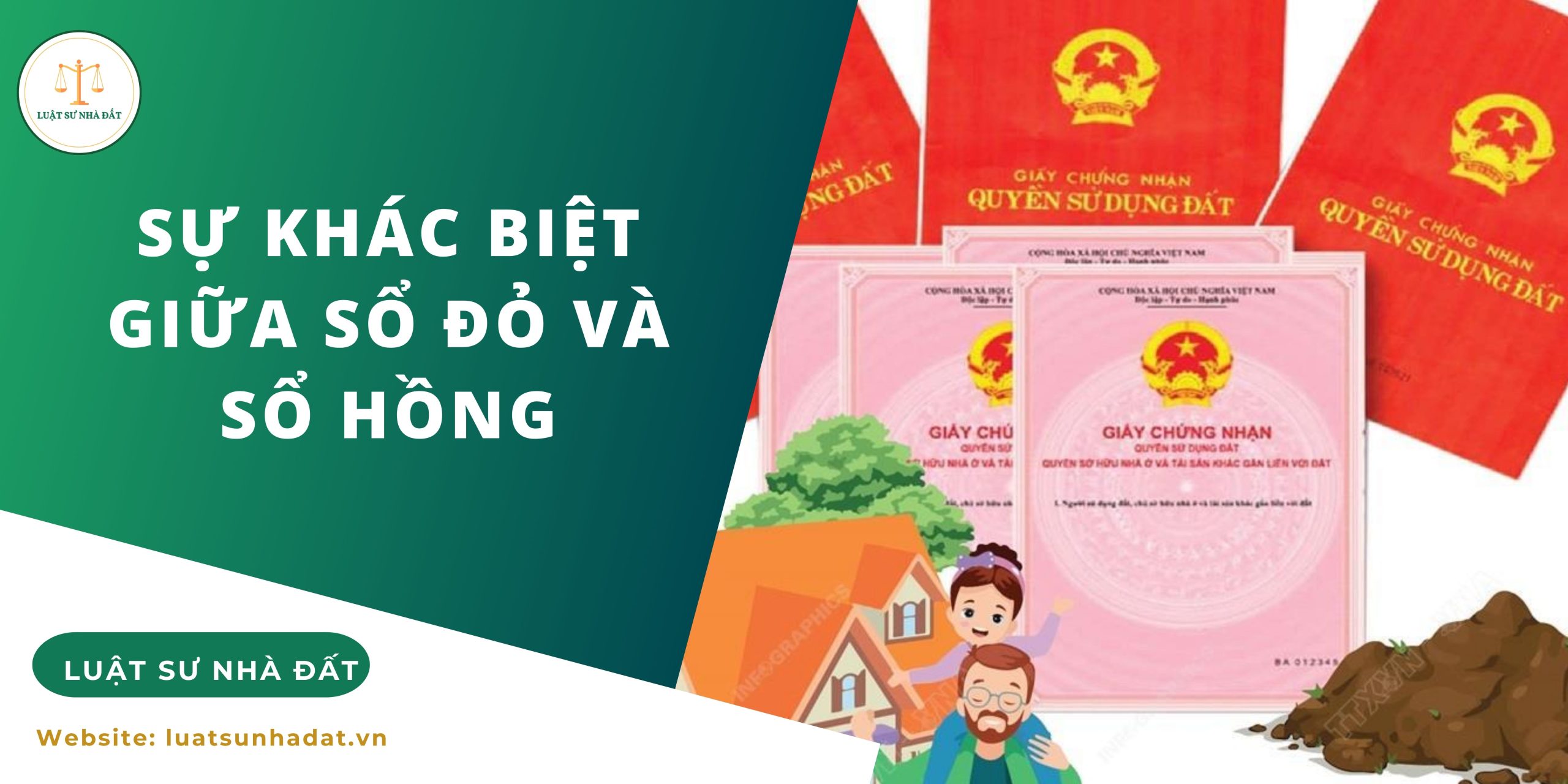 Sự khác biệt giữa sổ đỏ và sổ hồng