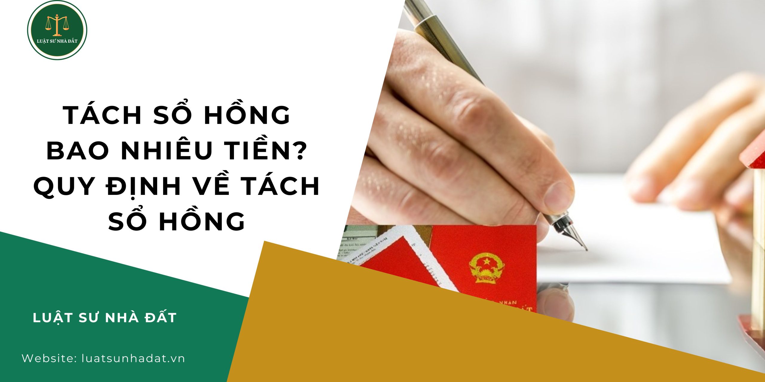 Tách sổ hồng bao nhiêu tiền? Quy định về tách sổ hồng