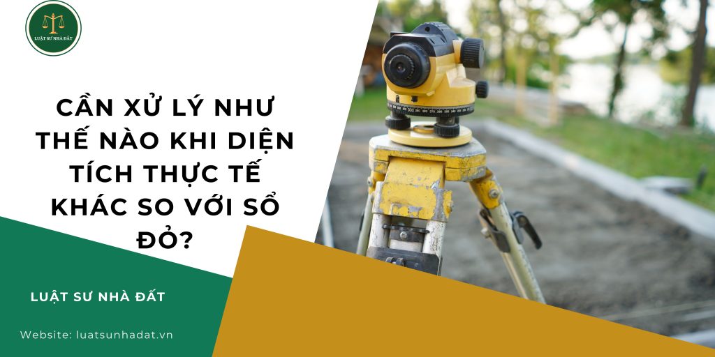 Cần xử lý như thế nào khi diện tích thực tế khác so với sổ đỏ