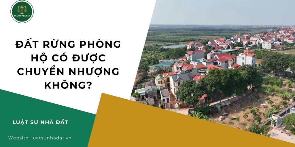 Đất rừng phòng hộ có được chuyển nhượng không?