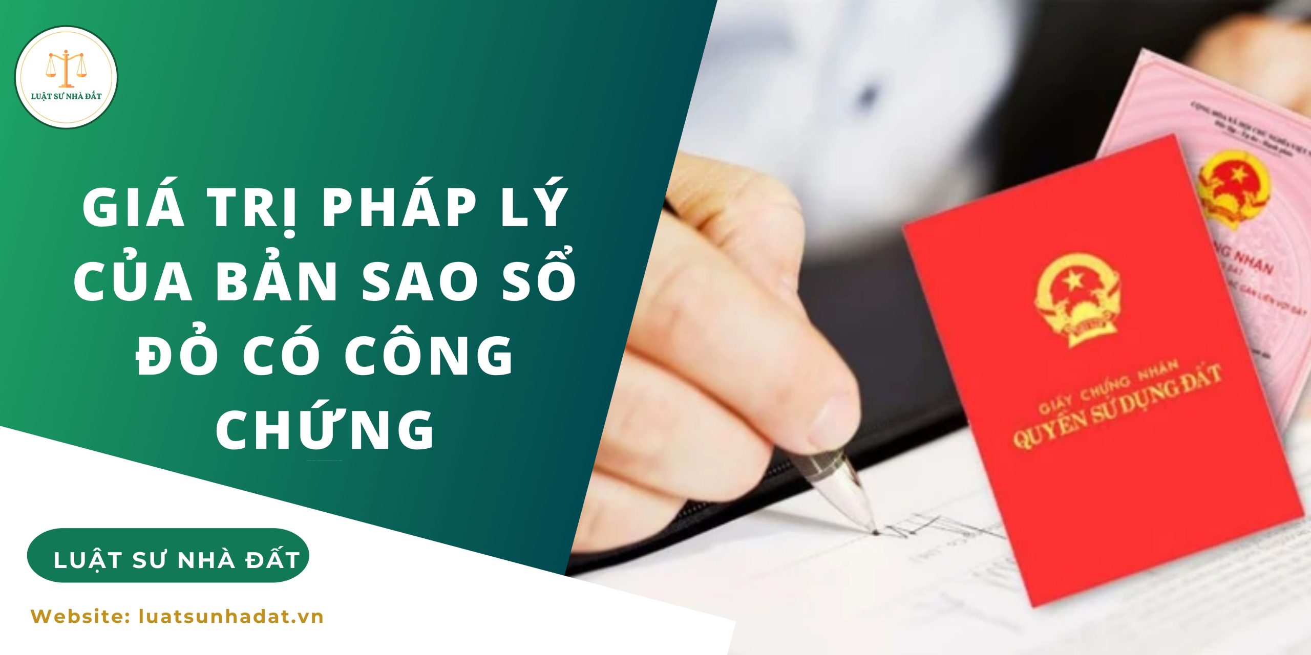 Giá trị pháp lý của bản sao sổ đỏ có công chứng
