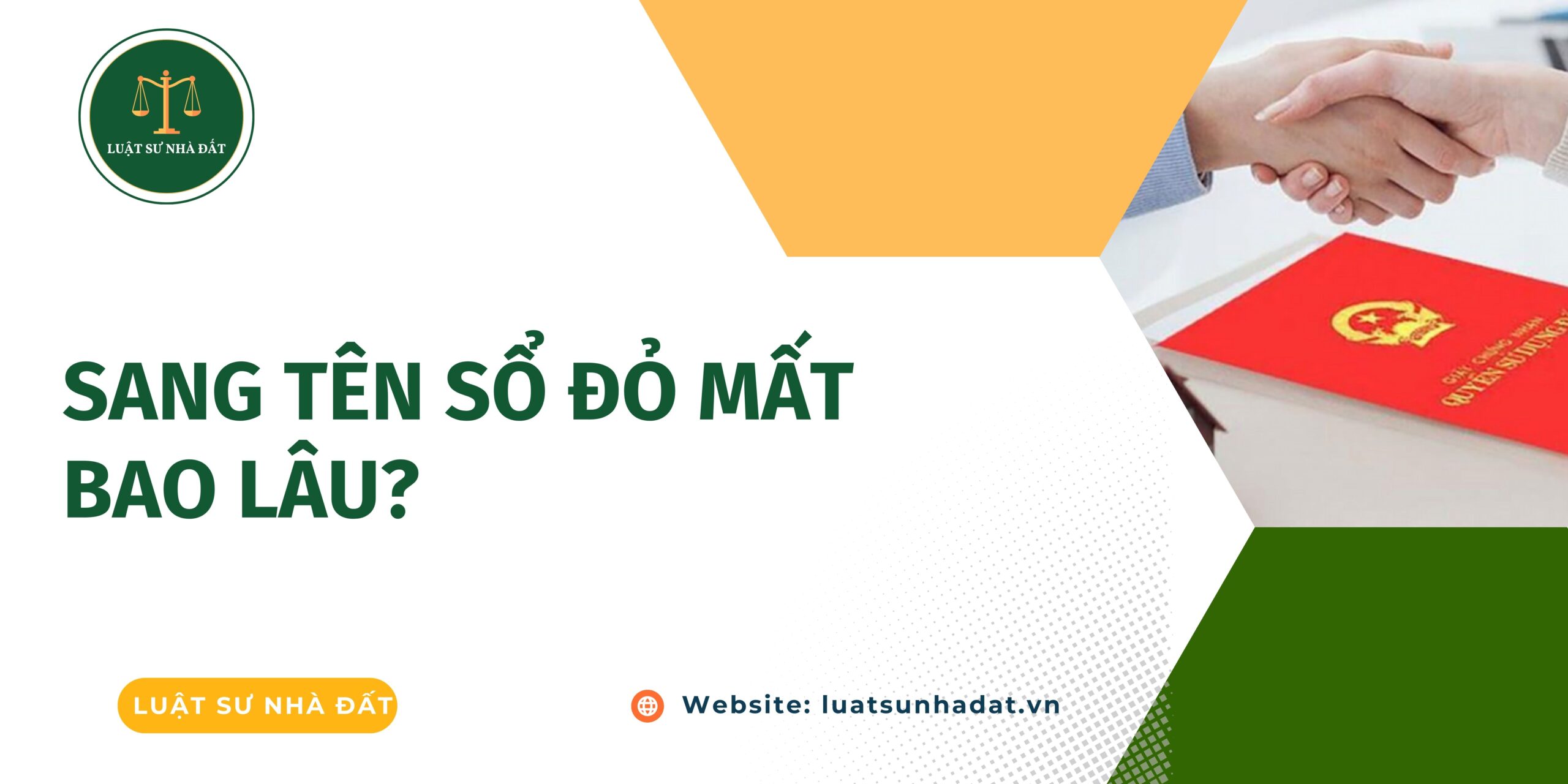 Sang tên sổ đỏ mất bao lâu